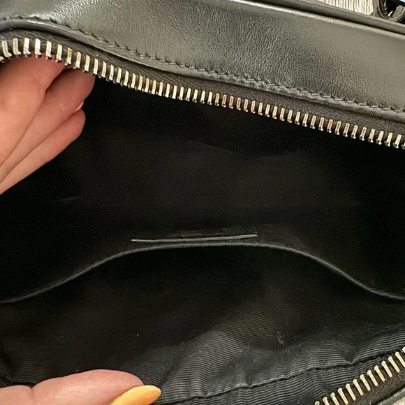 Saint Laurent Quilted Black Crossbody with Silver Accents - Picture 10 of 13